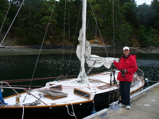 Me with SeaSpright, 25' Aleutka sailboat